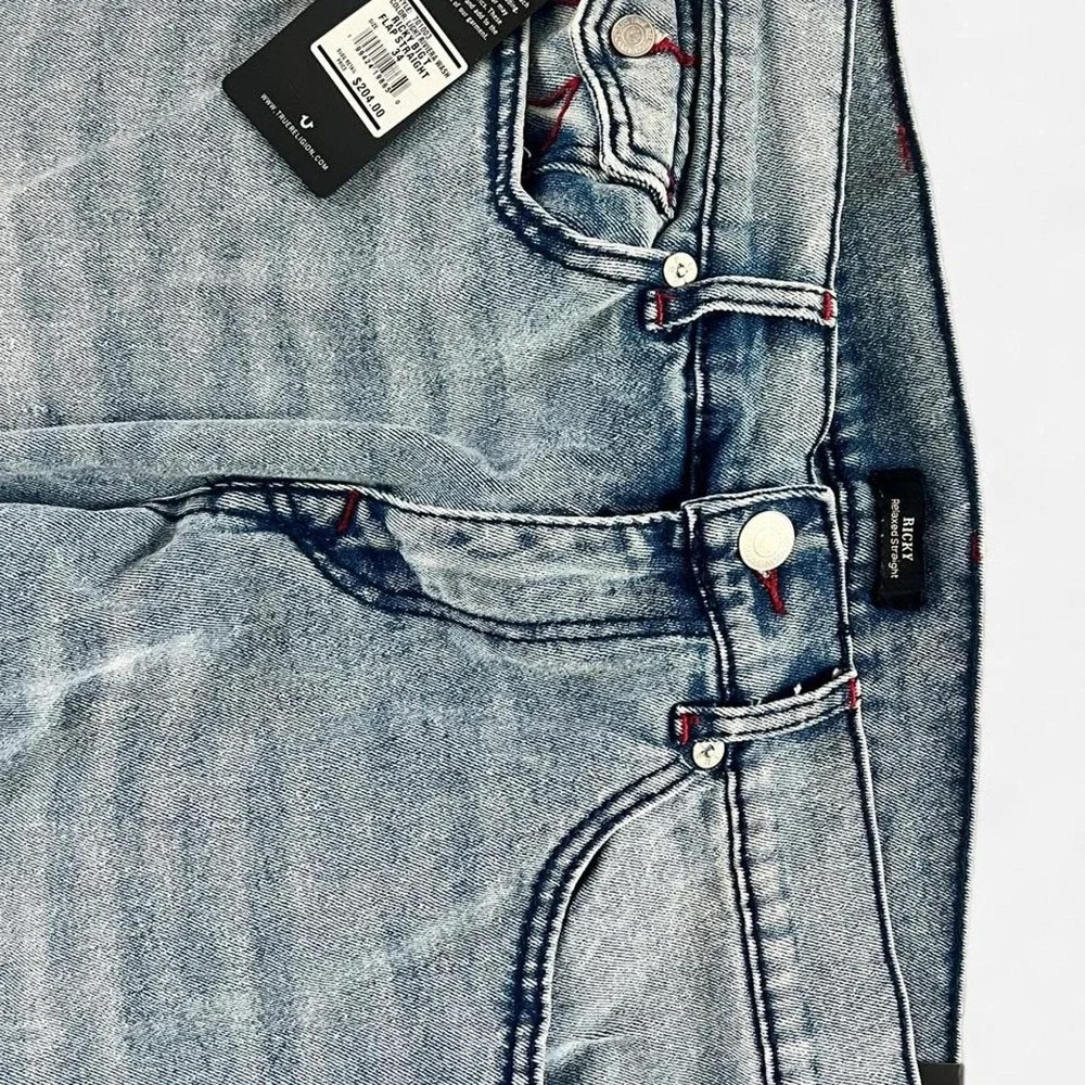 True Religion Ricky Relaxed‎ Straight Jeans - NEW